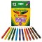 Crayola 3.3 mm 2B Short-Length Colored Pencil Set - Assorted Lead and Barrel Colors (12/Set)